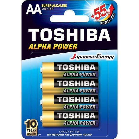 Bateria AA TOSHIBA Alpha Power 4szt 1.5V Alkaliczna LR6/4/48 BL