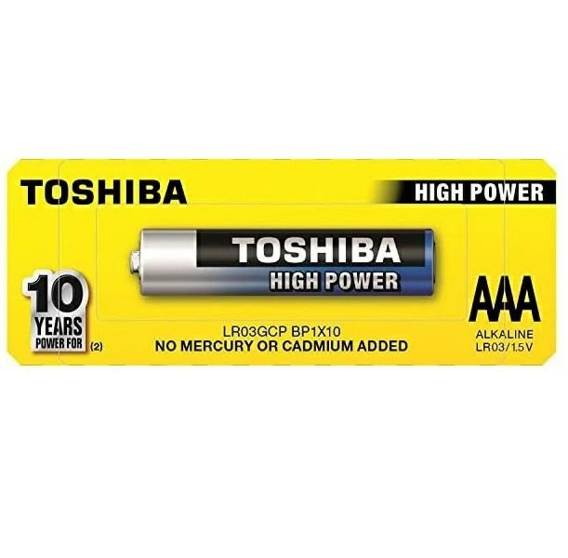 Bateria Alkaliczna AAA TOSHIBA HIGH LR03 1szt