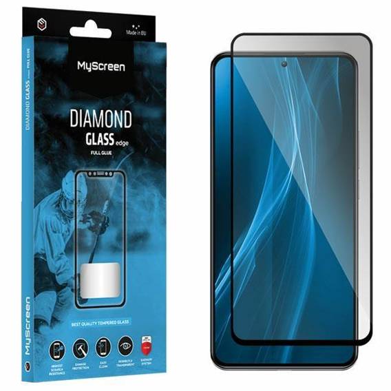 Szkło Hartowane OPPO A98 5G MyScreen Diamond Glass Edge Full Glue czarne