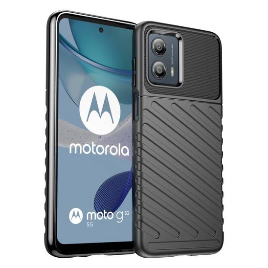 Case MOTOROLA MOTO G53 5G Nexeri Thunder Case Black Black Cases And