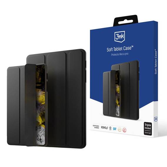 Etui SAMSUNG GALAXY TAB S7+ 12.4 / S8+ 12.4 3mk Soft Tablet Case do 15" czarne
