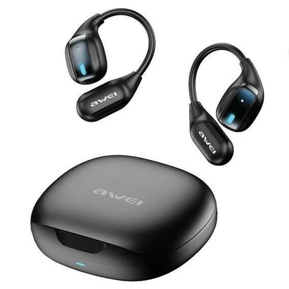 AWEI Bluetooth 5.4 TZ12 headphones + docking station black/black