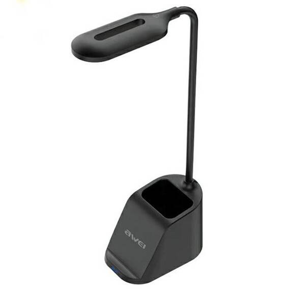 AWEI LED lamp with charger induction W20 15W Fast Charging black/black