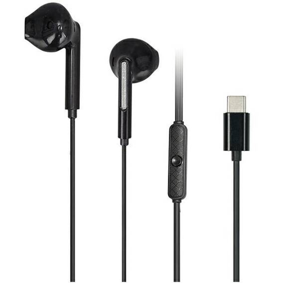 AWEI PC-7T USB-C stereo headphones 1.2m black/black