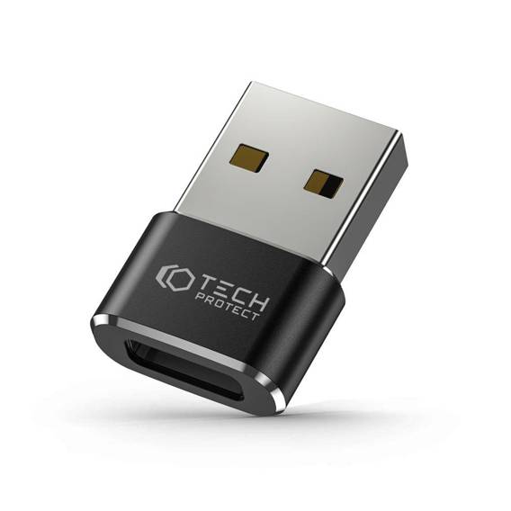Adapter USB to USB-C Tech-Protect Ultraboost black