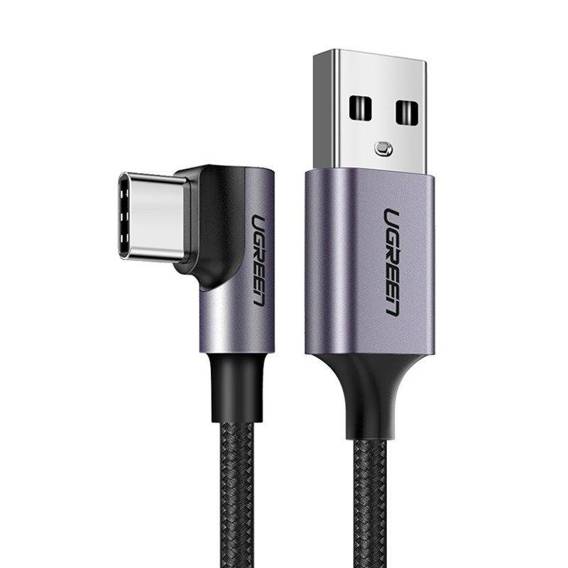 Angular USB-C cable UGREEN US284, 3A , 2m (black)