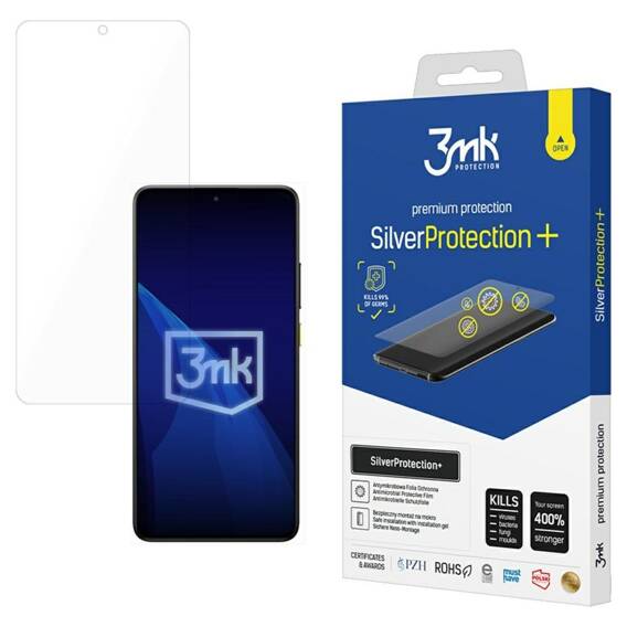 Antimicrobial film XIAOMI POCO X7 PRO Montowana na mokro 3MK SilverProtect+