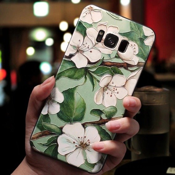 Art 3D case SAMSUNG GALAXY A9 2018 flower1