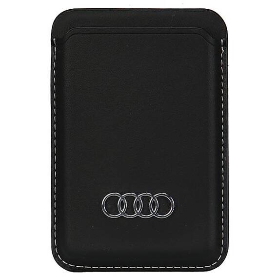 Audi Synthetic Leather Wallet Card Slot MagSafe (AU-MSCH-Q3/D1-BK) black