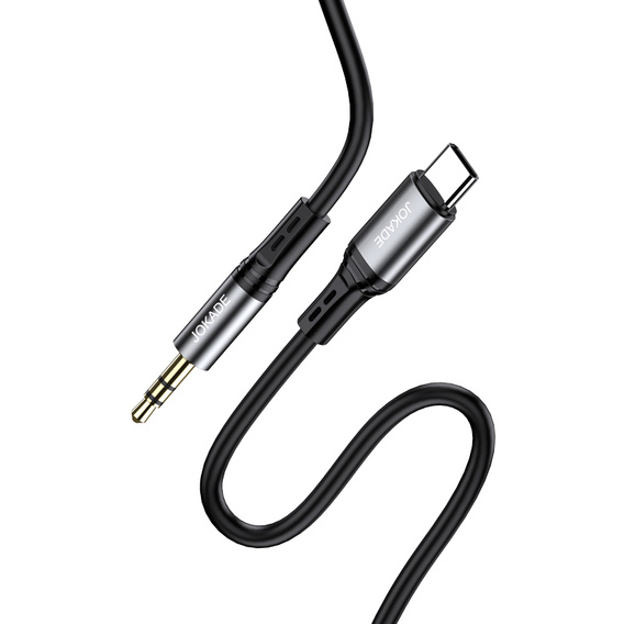 Audio Cable 1m (3.5mm - USB-C) Silicone Jokade Lingyue Digital Audio Conversion (JA106) black