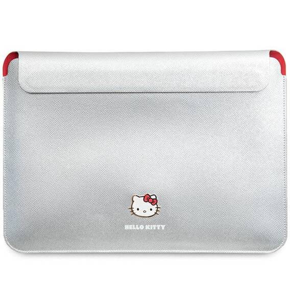 Bag LAPTOP 14" Hello Kitty Sleeve PU Metal Logo (HKCS14PGHDLMS) silver