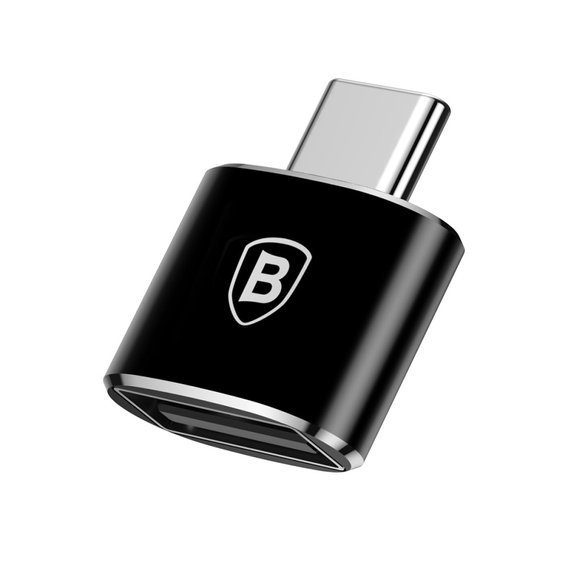 Baseus USB to USB Type-C Adapter 2.4A (Black)