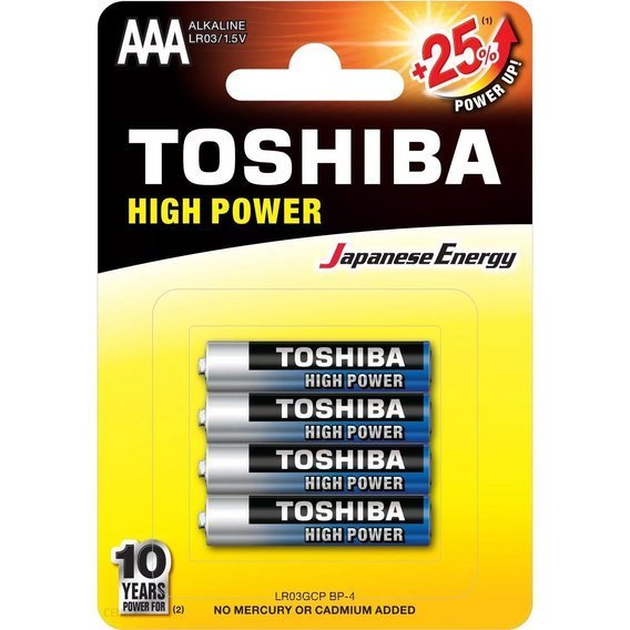 Battery AAA 4 pieces (LR03/4/48) Toshiba Red BL