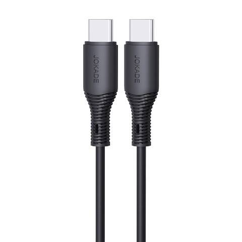 Cable 1m 5A PD100W (USB-C - USB-C) Fast Charge Charging and Data Transfer Jokade Taili (JA009) black
