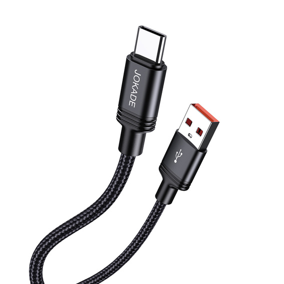Cable 1m 5A (USB - USB-C) Smart Charging and Data Transfer Jokade Qianfan (JA034) black