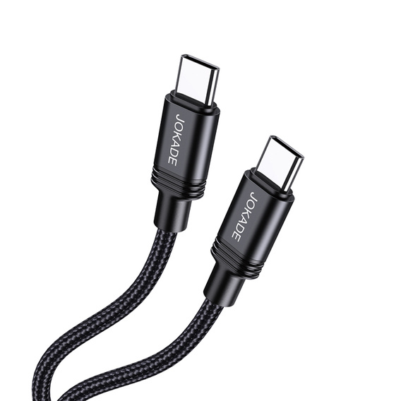 Cable 1m PD100W (USB-C - USB-C) Smart Charging and Data Transfer Jokade Qianfan (JA034) black