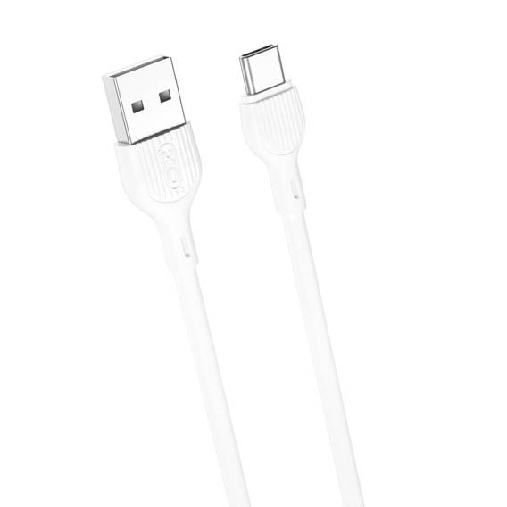 Cable 2.1A 1m USB - USB-C XO NB200 white