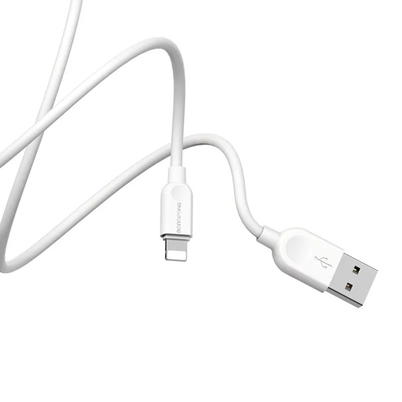 Cable 2.4A 1m USB - Lightning Borofone BX14 white