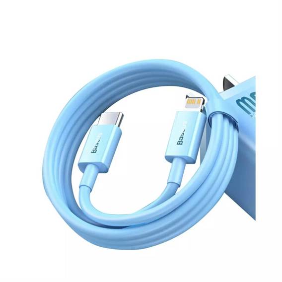 Cable 20W 1m PD USB-C - Lightning Baseus blue
