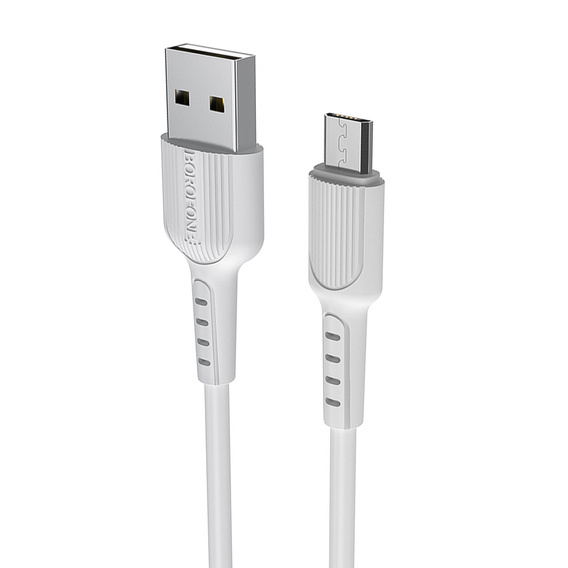 Cable 2A 1m USB - micro USB Borofone Easy BX16 white