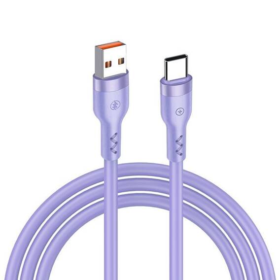 Cable 3A 1.2m USB - USB-C (120W FOR XIAOMI) T-PHOX BOLD purple