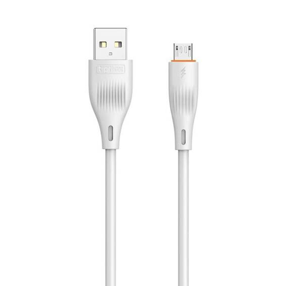 Cable 3A 1m USB - Micro USB T-Phox X-Lite white