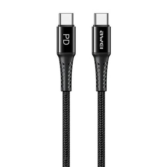 Cable 60W 1m USB-C - USB-C AWEI CL-111T black