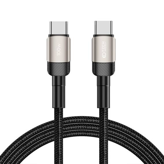 Cable USB Type - USB Type C PD100W / 5A 2m Tech-Protect UltraBoost EVO titanium