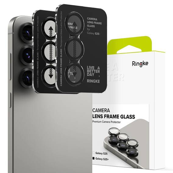 Camera Cover SAMSUNG GALAXY S25+ Ringke Camera Frame Protector 2-pack black