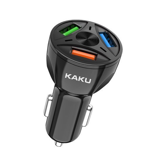 Car Charger KAKU KSC-486 20W 4.8A 3xUSB Quick Charge 3.0 black