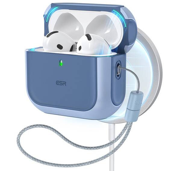 Case APPLE AIRPODS 4 ESR Orbit Halolock MagSafe blue