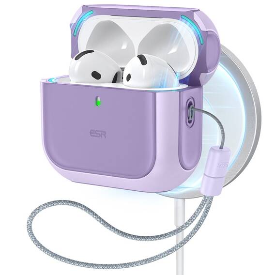 Case APPLE AIRPODS 4 ESR Orbit Halolock MagSafe purple