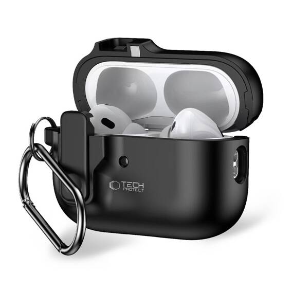 Case APPLE AIRPODS PRO 1 / 2 Tech-Protect Slim Hook black