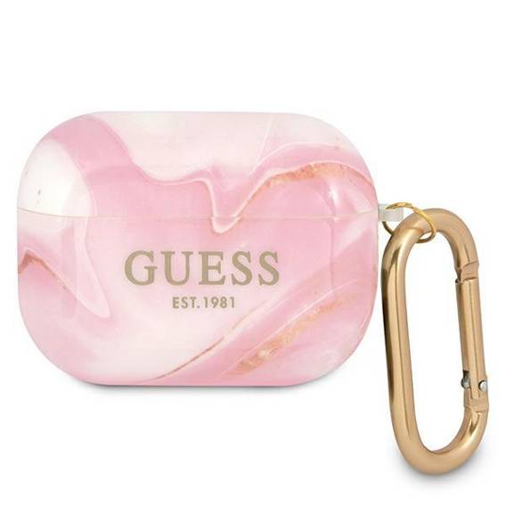 Case APPLE AIRPODS PRO Guess Marble Collection (GUAPUNMP) pink