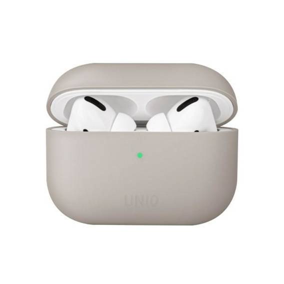 Case APPLE AIRPODS PRO UNIQ Lino Silicone beige