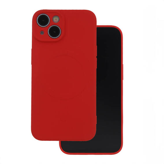 Case APPLE IPHONE 15 Simple Color Mag red