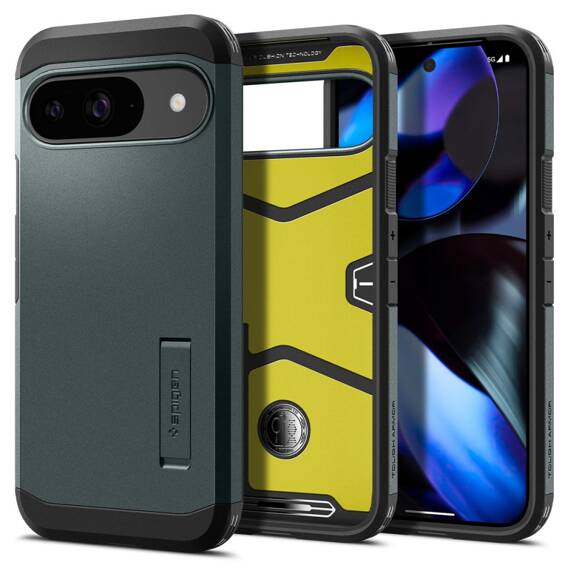 Case GOOGLE PIXEL 9 / 9 PRO Spigen Tough Armor Abyss green