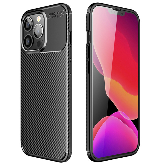 Case GOOGLE PIXEL 9 PRO XL Armored Shockproof Nexeri Carbon Fiber black