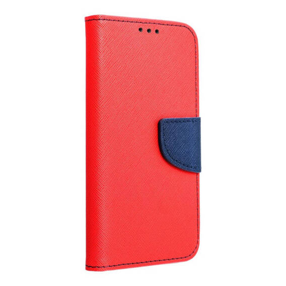 Case HUAWEI P10 LITE Fancy Case Wallet with a Flap red-navy