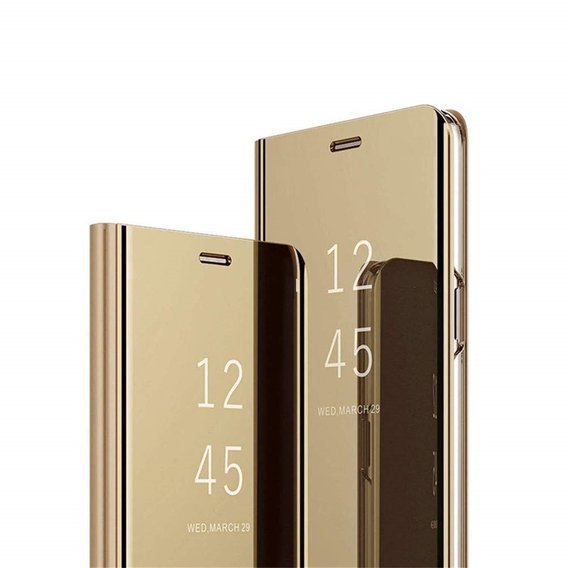 Case HUAWEI Y5P Clear View Cover flip case gold