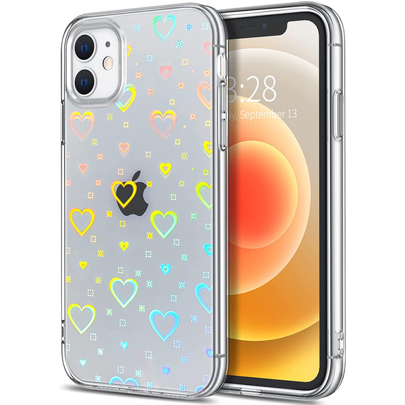 Case IPHONE 11 Luminous Hearts Case transparent