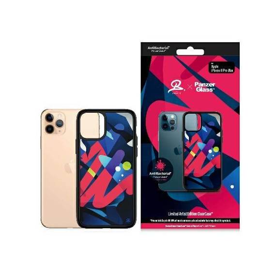 Case IPHONE 11 PRO MAX PanzerGlass ClearCase Mikael B Limited Artist Edition Antibacterial