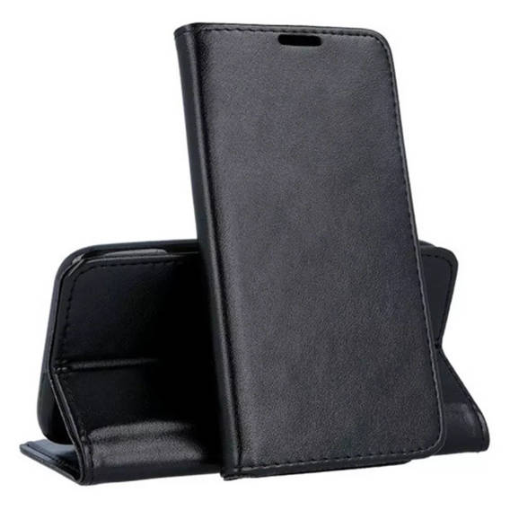 Case IPHONE 11 Wallet with a Flap Leatherette Holster Magnet Book black