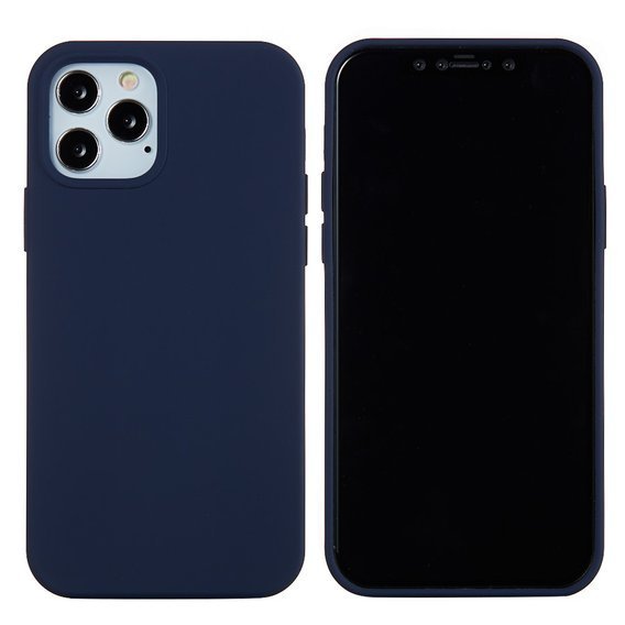 Case IPHONE 12 / 12 PRO Silicone case navy blue