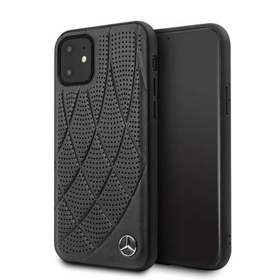 Case IPHONE 12 MINI Mercedes Hardcase Bow Line (MEHCP12SDIQBK) black