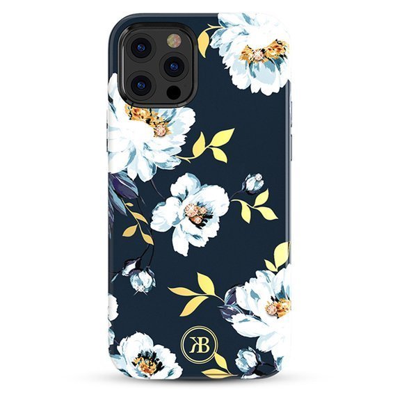 Case IPHONE 12 PRO MAX Kingxbar Blossom Series Gardenia