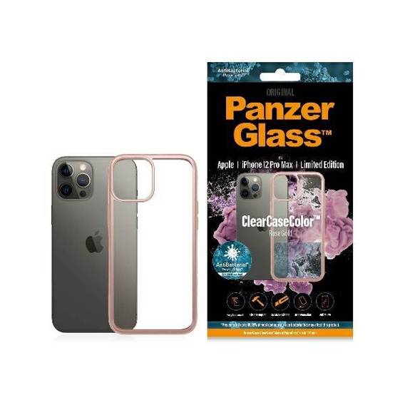 Case IPHONE 12 PRO MAX PanzerGlass ClearCase Rose Gold AB