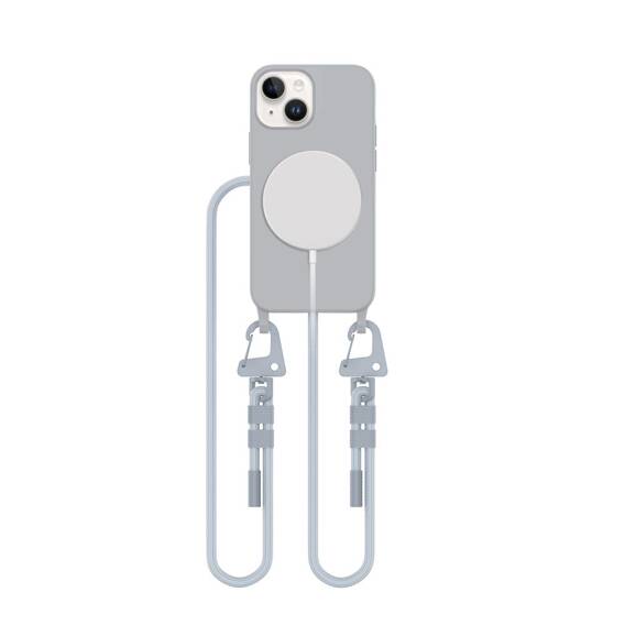 Case IPHONE 13 MINI Tech-Protect Magnecklace MagSafe Crayon Grey