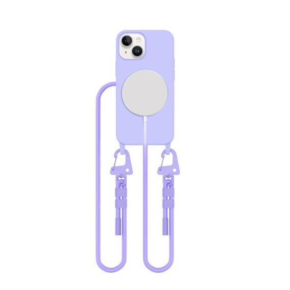 Case IPHONE 13 MINI Tech-Protect Magnecklace MagSafe lavender