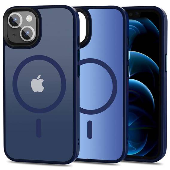 Case IPHONE 13 Tech-Protect Magmat MagSafe Matte navy blue